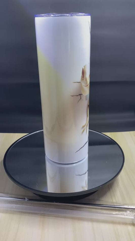 White Gecko Tumbler - 3D